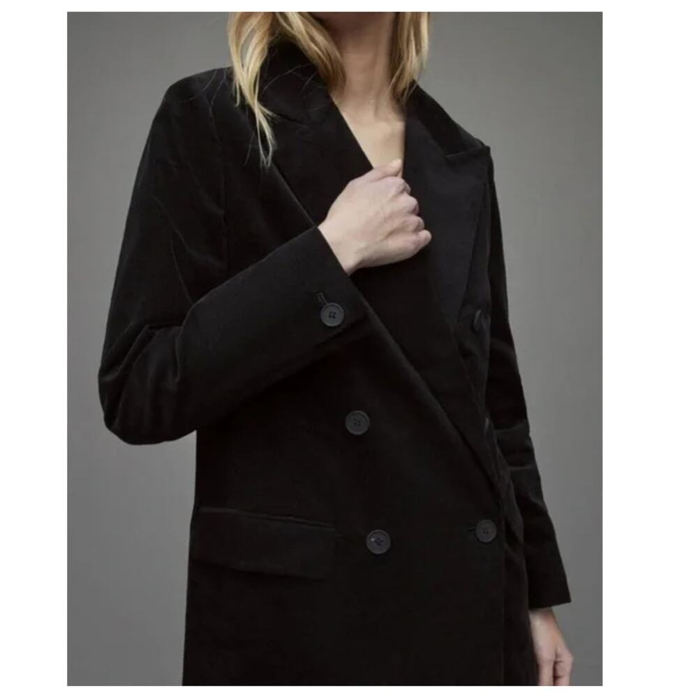 NWT AllSaints Adlai Corduroy Relaxed Blazer Size US/2 - Picture 3 of 13